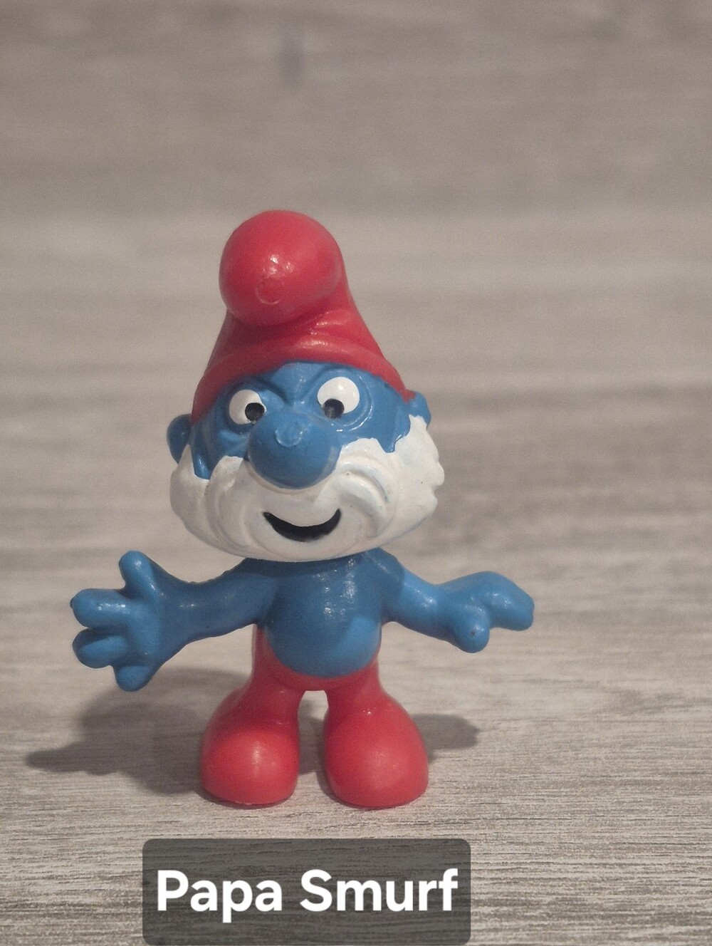 Vintage Papa Smurf Figurine